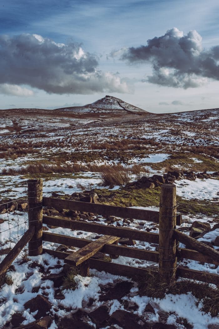 Snowy Moorland Stile Peak