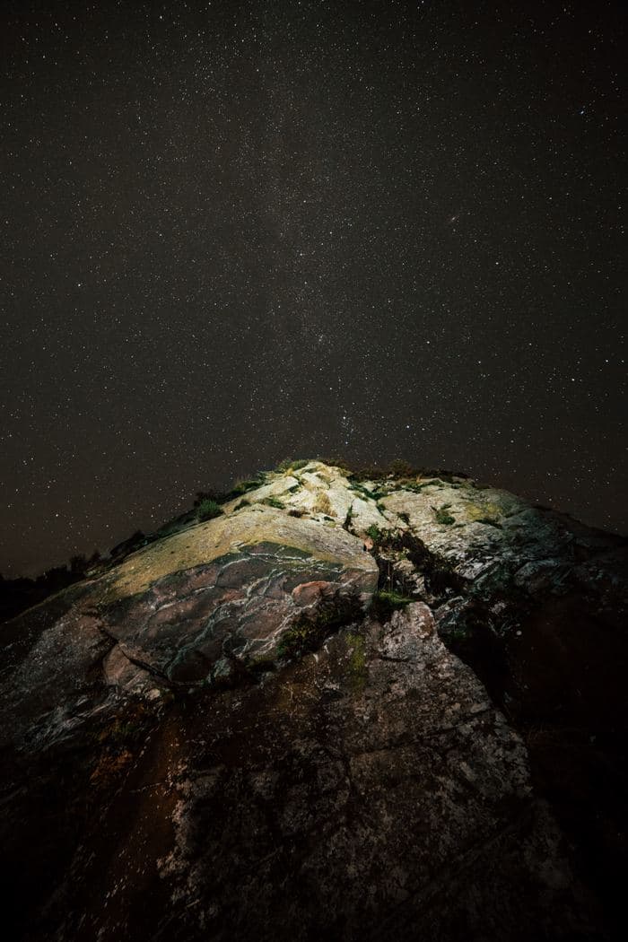 Orion Over Rocky Hilltop